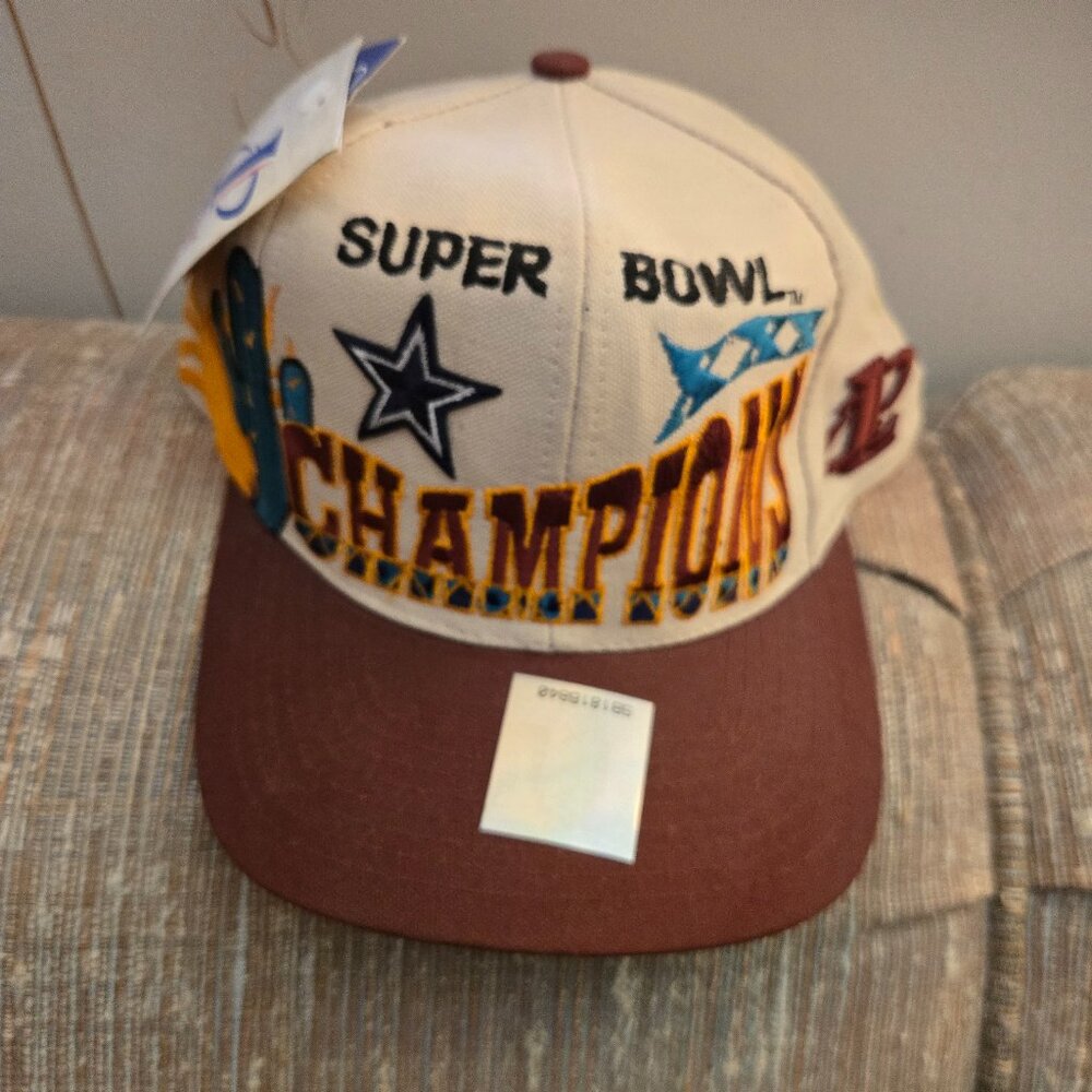 NFL, Dallas Cowboys, LOGO Athletic, Official 1996 Superbowl 30 Championship Hat.